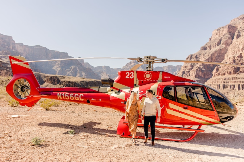 Grand Canyon Helicopter Landing Tour with River Rafting