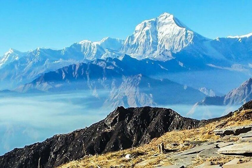 7th highest mountain, Dhaulagiri.