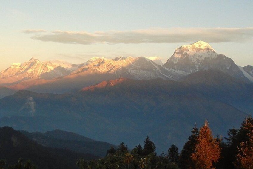 view from Poon Hill, mt Dhaulagiri