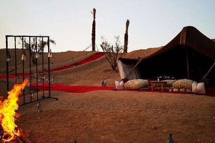 Marrakech: Sunset Camel Riding & Magical Dinner In Agafay Desert