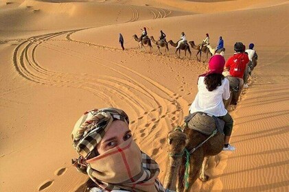 Merzouga Camel Ride Overnight stay in Desert Camp Erg chebbi