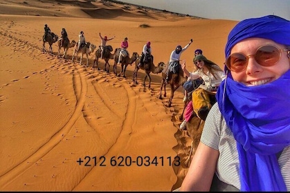 Merzouga Camel Ride Overnight stay in Desert Camp Erg chebbi