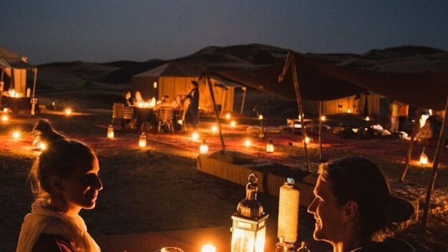 Marrakesh: Sunset Dinner in Agafay Desert with Show & Transfers