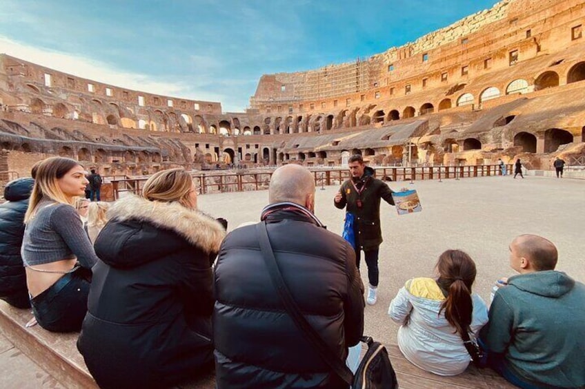 GROUP AND VIEW FROM ARENA