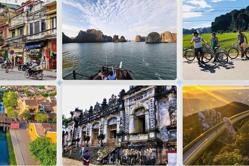 Vietnam Day Trips All-Inclusive, Bus, Guide, Meals & Activities