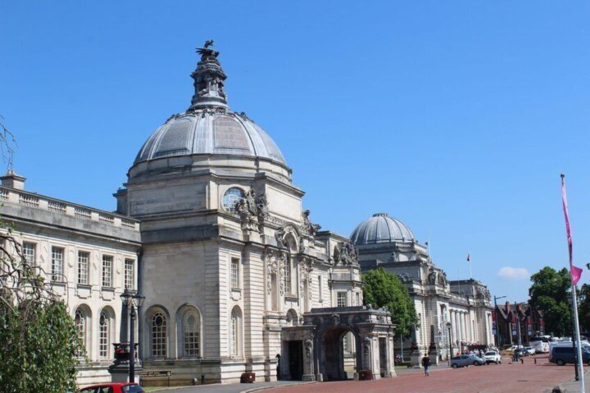 Cardiff City Hall and The National Museum in Cardiff, both of which have been used in Doctor Who 