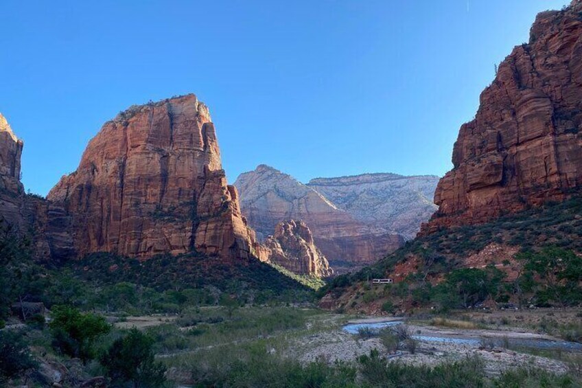 View of Angels Landing from West Rim Trail