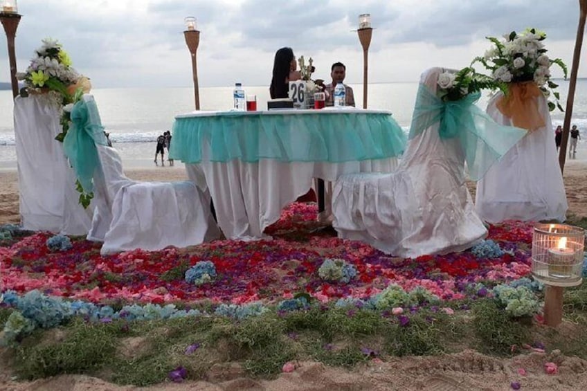 Romantic Dinner at Jimbaran Beach Bali Island 