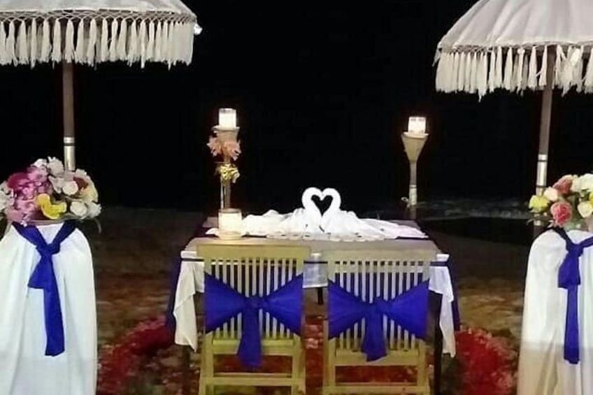 Romantic Dinner at Jimbaran Beach Bali Island