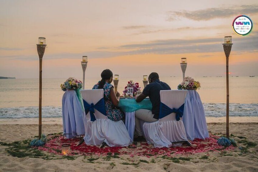 Romantic Dinner at Jimbaran Beach Bali Island 