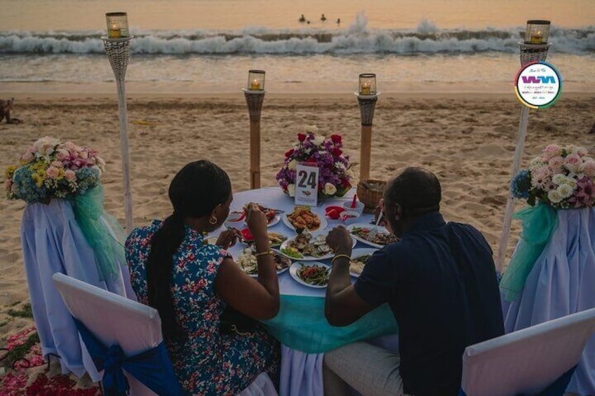 Romantic Dinner at Jimbaran Beach Bali Island 