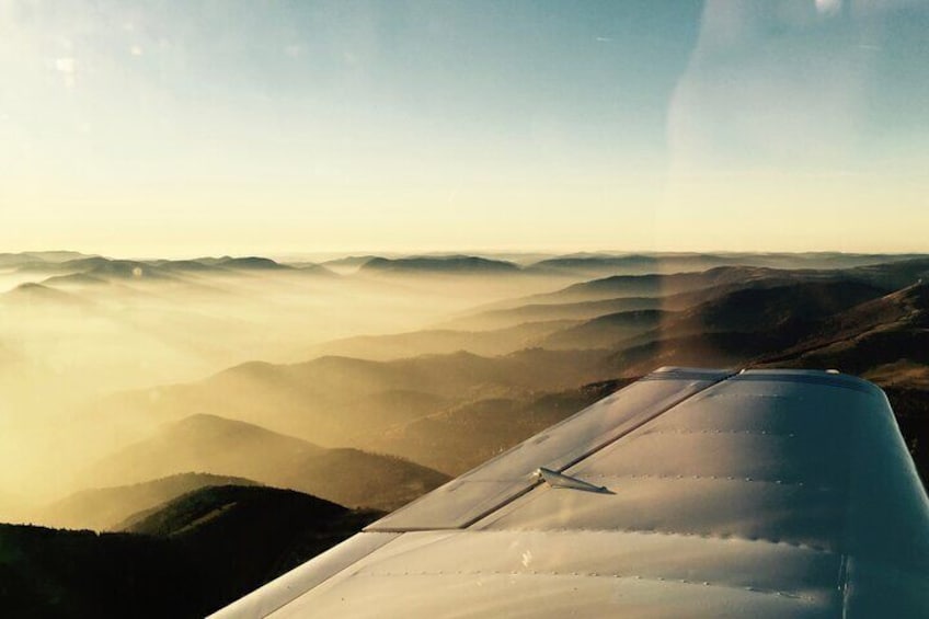 Fly above Basel and the Black Forest in a private plane