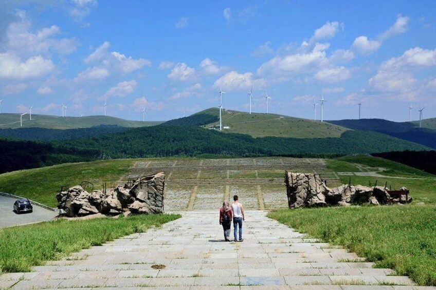 View from the Buzludzha Monument