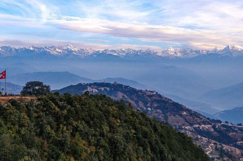 Explore Historic Bhaktapur with Nagarkot Sunset over Mount Everest by Car