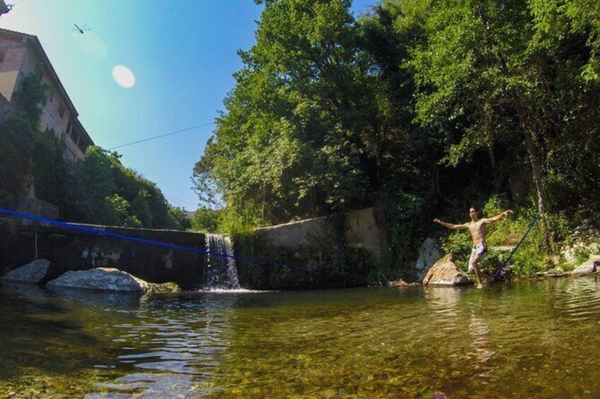 Show item 1 of 2. River walk & Slackline