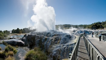 Full-Day Waitomo Caves & Rotorua Highlights Tour with Lunch