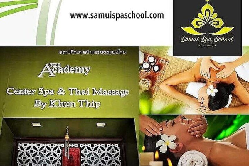 Facial massage & spa treatment course.