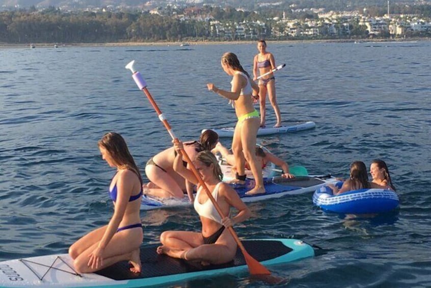 Small group catamaran trip in Marbella with dolphin watching