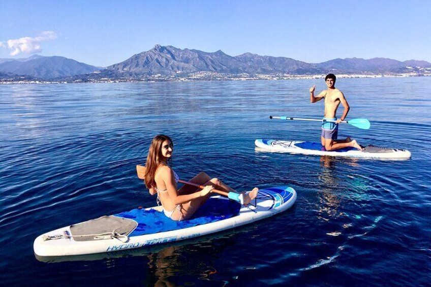 Small group catamaran trip in Marbella with dolphin watching