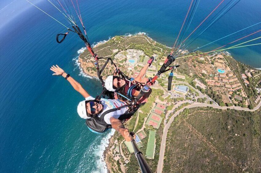 Tandem Paragliding Flight in Cefalù