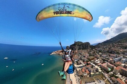 Tandem skärmflygning i Cefalù