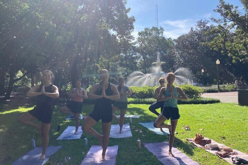 Yoga in Forsyth Park 