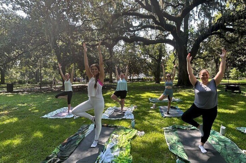 Yoga in Forsyth Park 