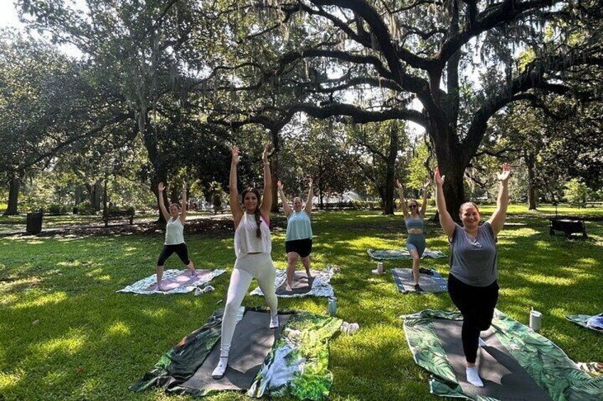 Yoga in Forsyth Park 