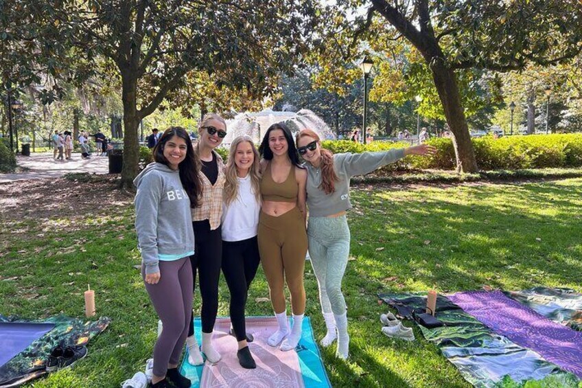 Yoga in Forsyth Park 