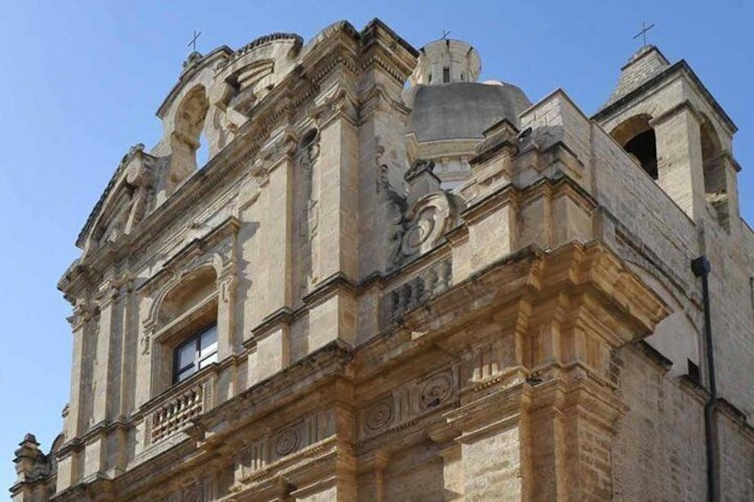 Bari Vecchia - Part of the facade of the Church of Santa Teresa dei Maschi