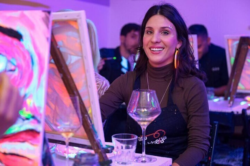 Painting party at Art Bottega - Paint & Wine Studio in Zagreb