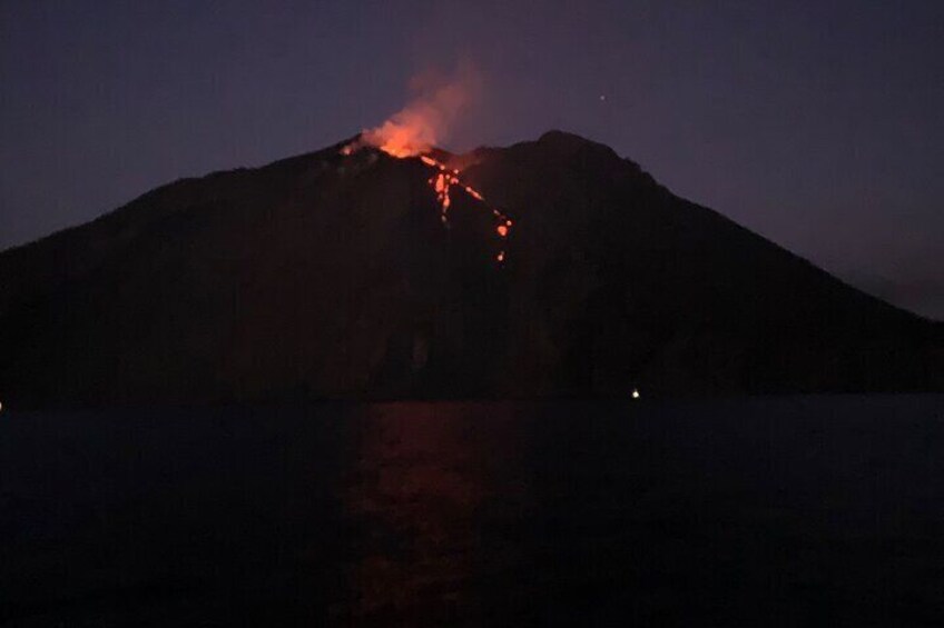 Sciara del Fuoco from the sea, night tour SMALL GROUP 