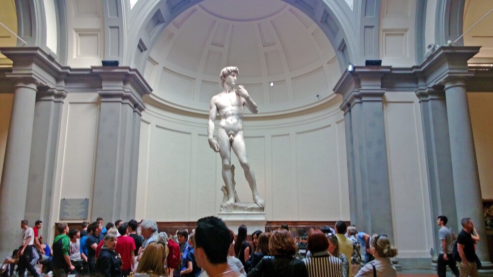 Art museum showing work of Michelangelo.
