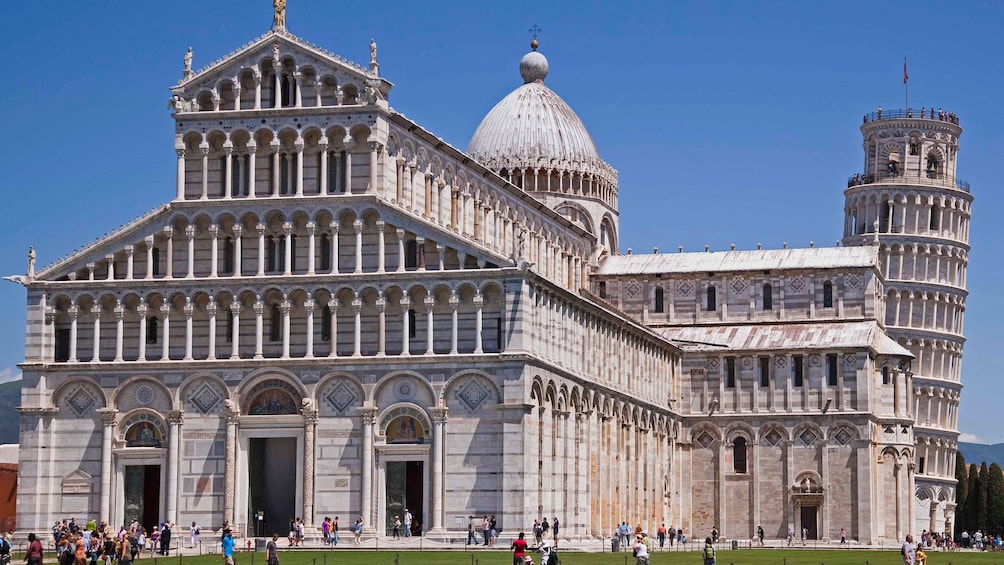 Exterior view of ancient church in Rome.