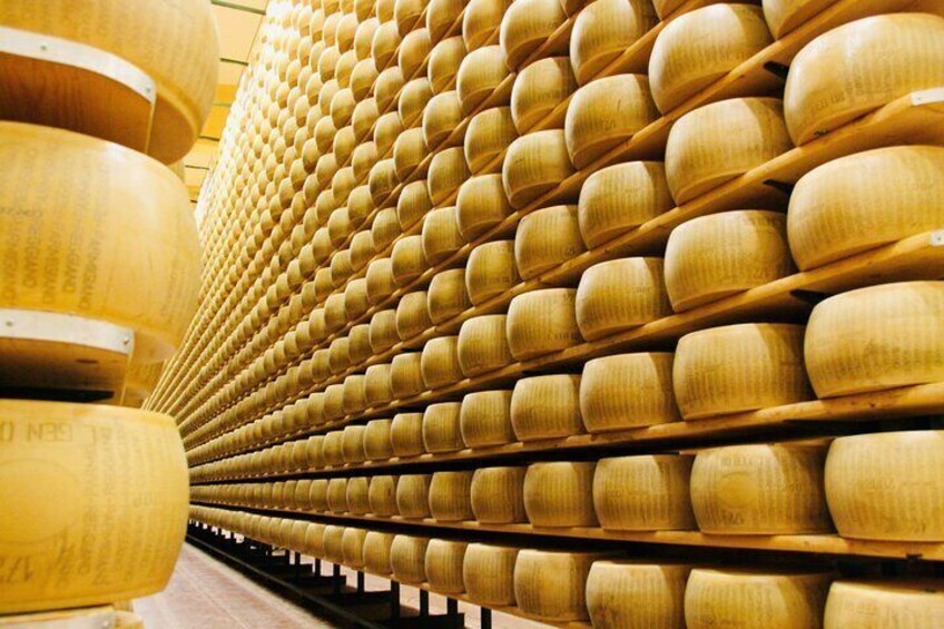 Visiting the Parmigiano Reggiano Cheese ageing warehouse | Artemilia Guided Tours | Half Day Private Emilia Foodie Experience