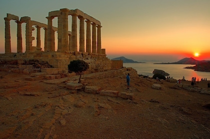 Tur Matahari Terbenam Tanjung Sounion yang Megah dari Athena