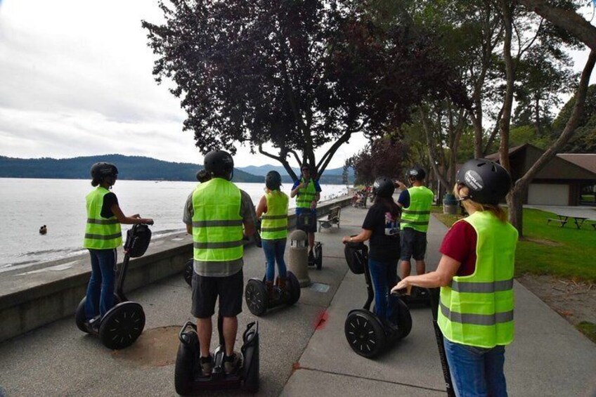 riding along the water front