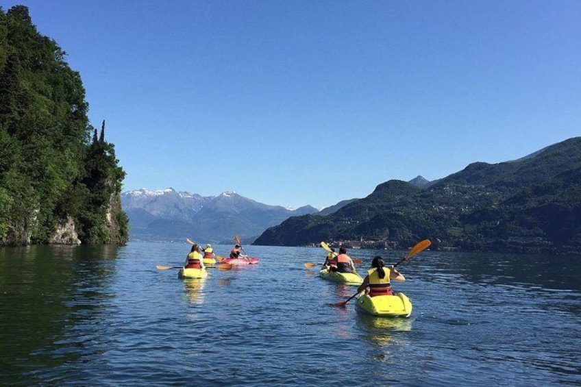 Lake Como Bellagio coast kayak tour