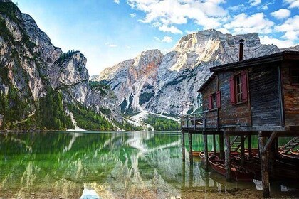 A day among the most beautiful mountains in the world, the Dolomites and La...