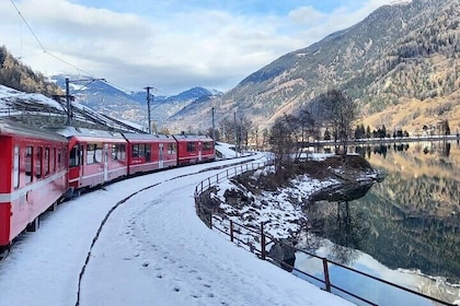 Lago de Como, Alpes suizos y tren de Bernina. Desde Milán