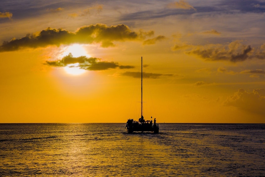 St. Lucia Lover's Rock Sunset Cruise with Open Bar