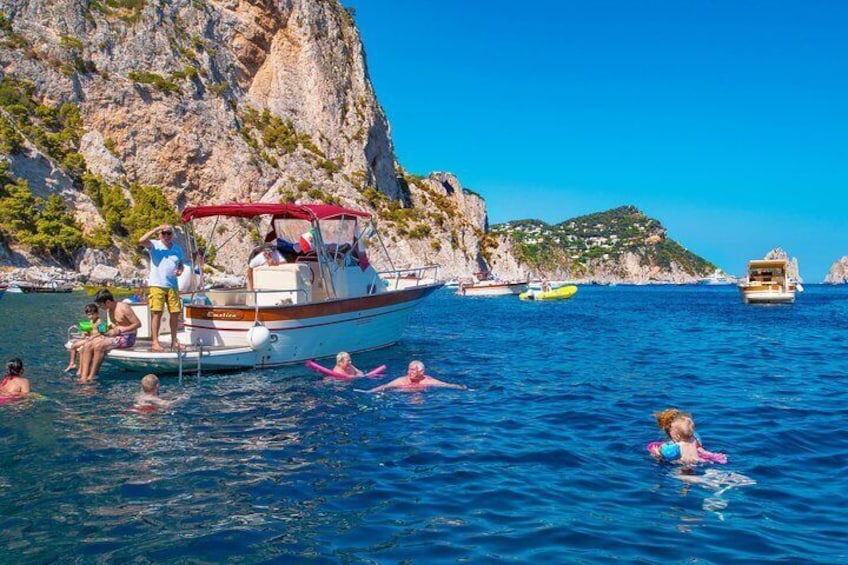Capri day cruise from Sorrento with swim and stunning views