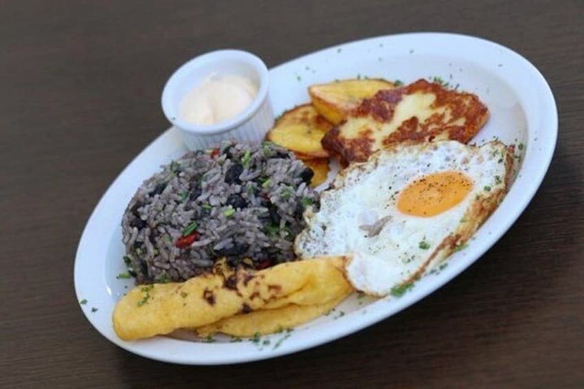 Typical Breakfast "Gallo Pinto"