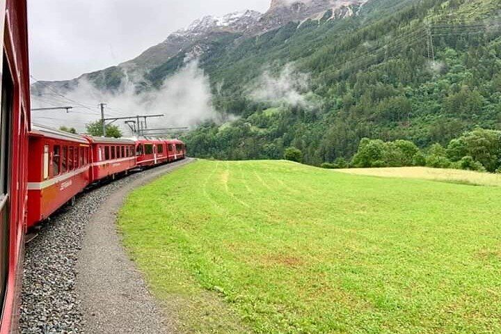 Milan Bernina Scenic Train Ride On The Swiss Alps. Small-Group