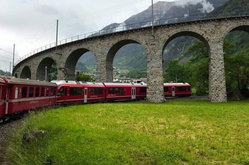 Bernina Scenic Train & Lake Como