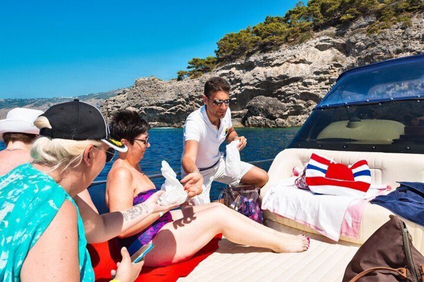 Small-group boat tour of the Amalfi Coast from Sorrento