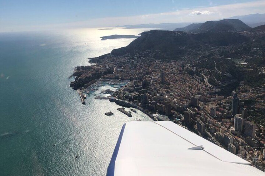 Fly above the French Riviera with a local pilot