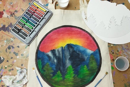 Colorado Inspired Inktense Painted Stocking or Tote Bag Class
