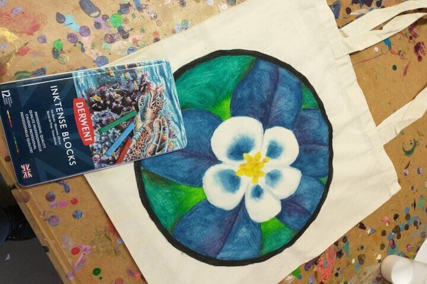 Colorado Inspired Inktense Painted Tote Bag Class
