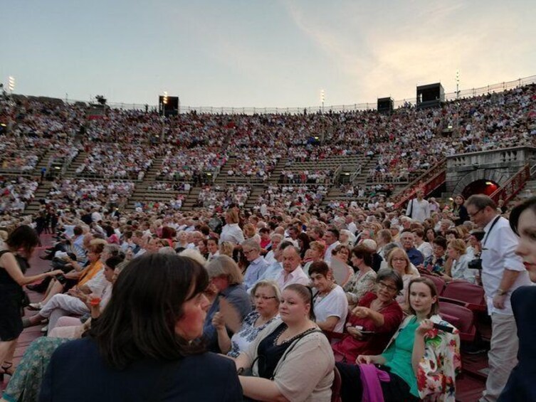 Transfer from Lake Garda to Verona Arena and Opera Ticket